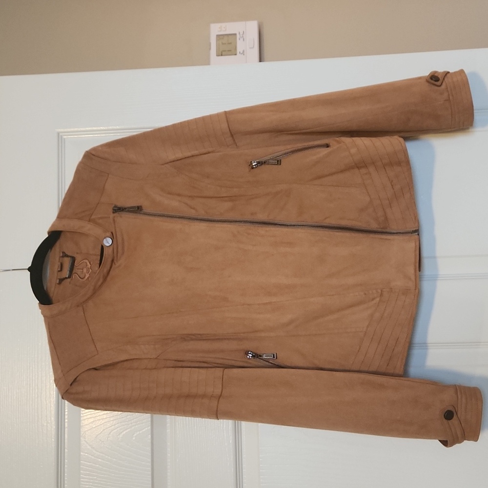 Faux suede jacket